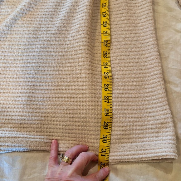 We The Free Oversized Waffle Knit Top, XS, Cream,Boho School Work Casual Weekend - Picture 9 of 9